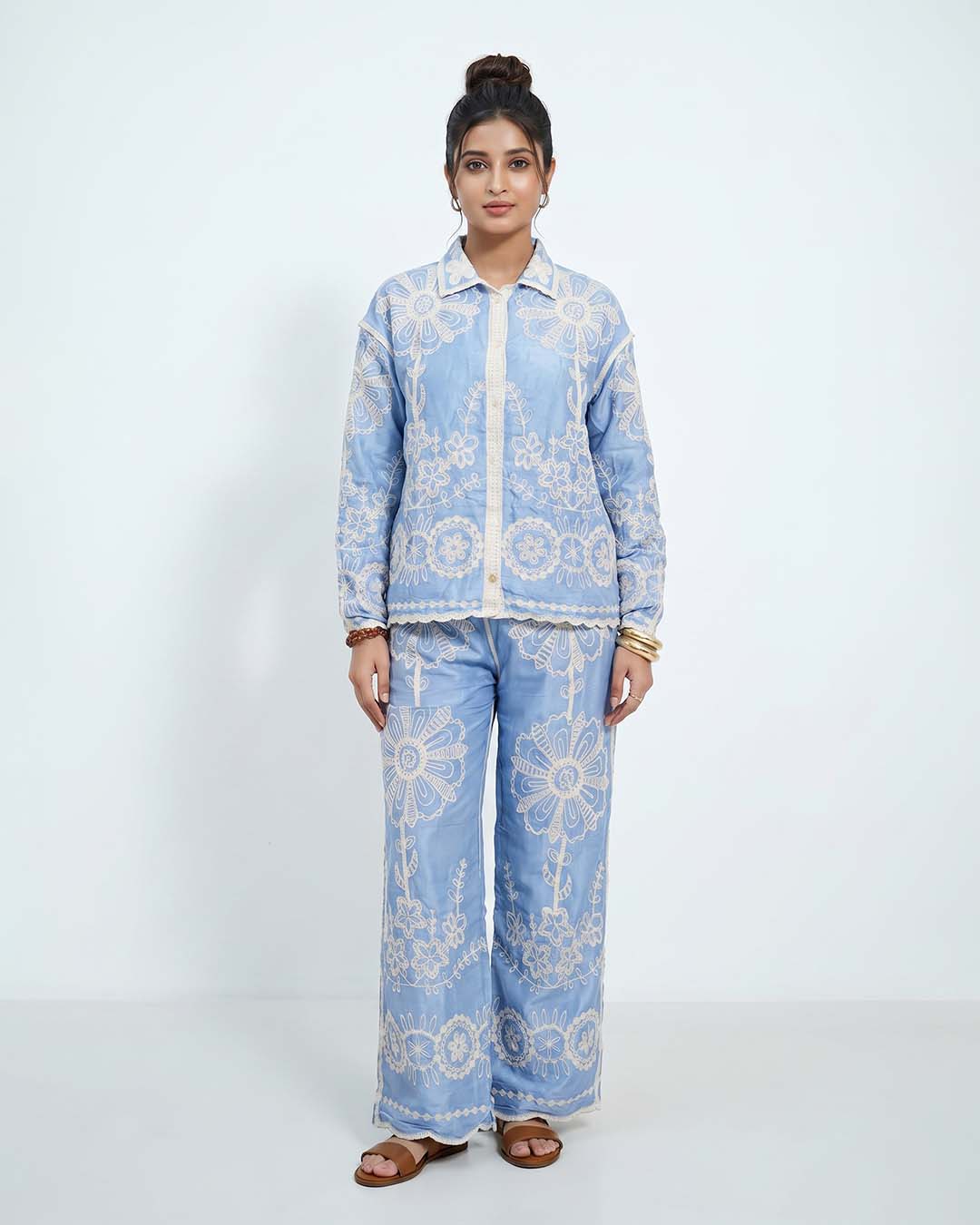 Ownle Celeste Embroidered Co-Ord Set