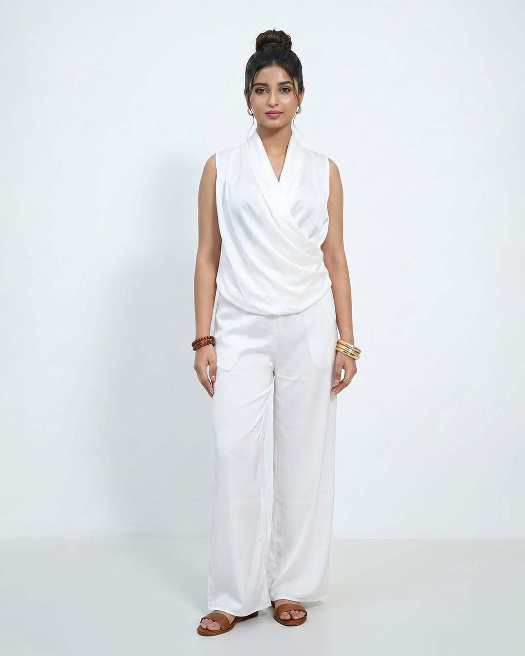 Wrap Top Relaxed Fit Co-ord Set