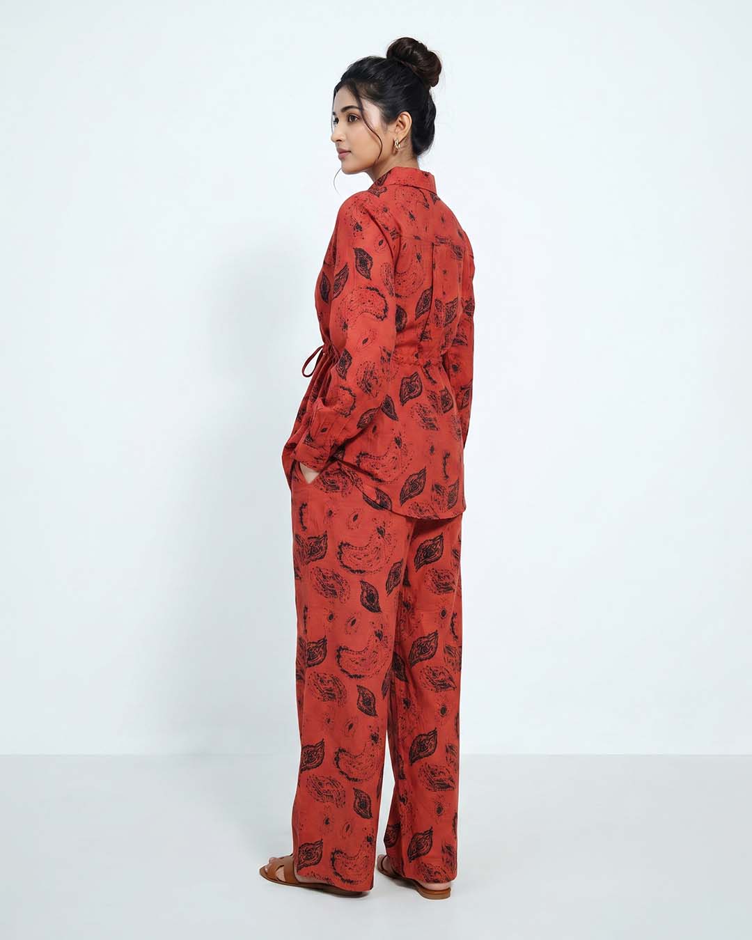 Ownle Sienna Leaf Statement Set