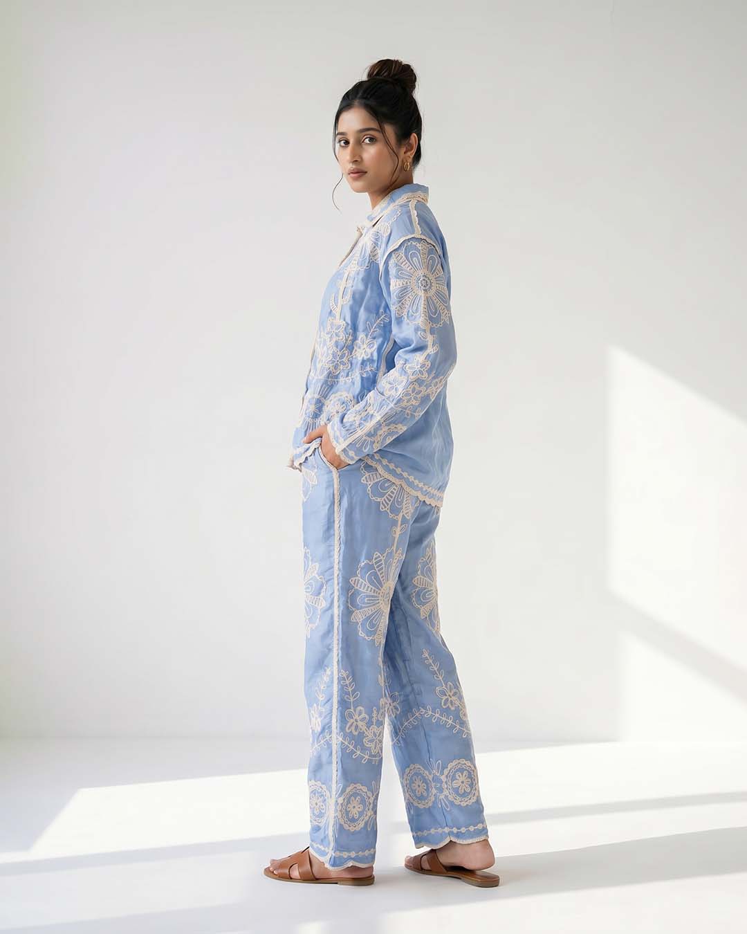 Ownle Celeste Embroidered Co-Ord Set