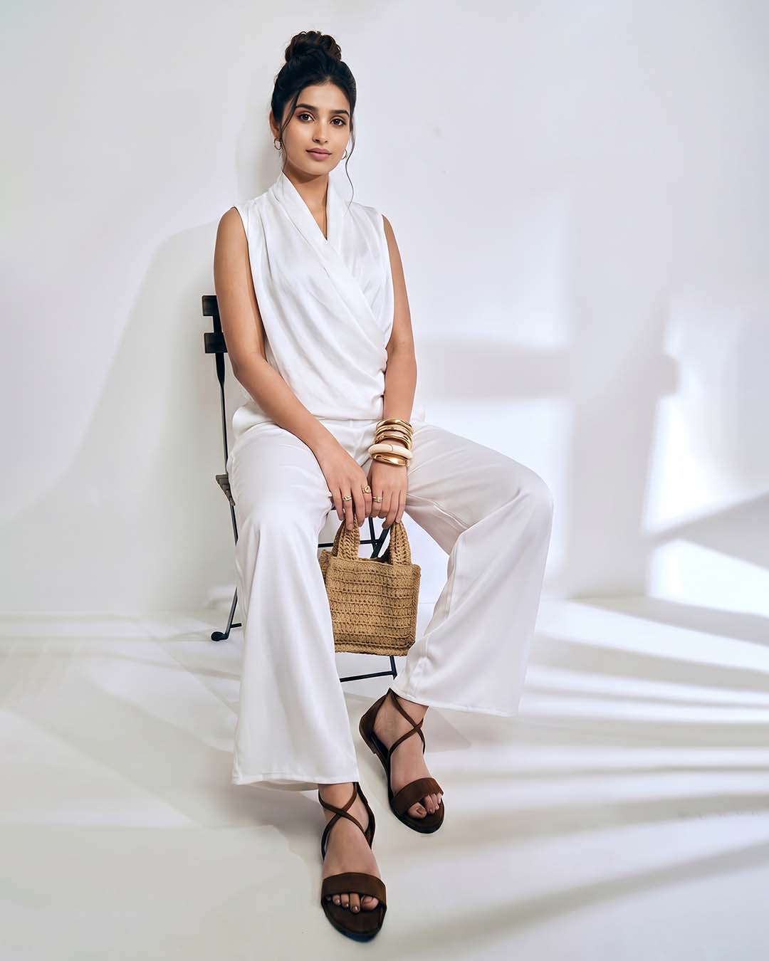 Wrap Top Relaxed Fit Co-ord Set