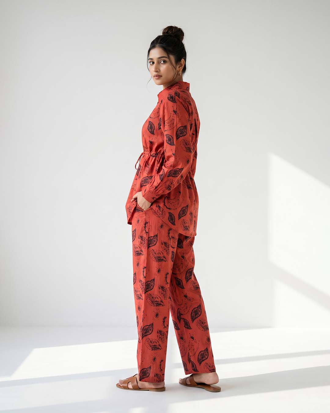 Ownle Sienna Leaf Statement Set