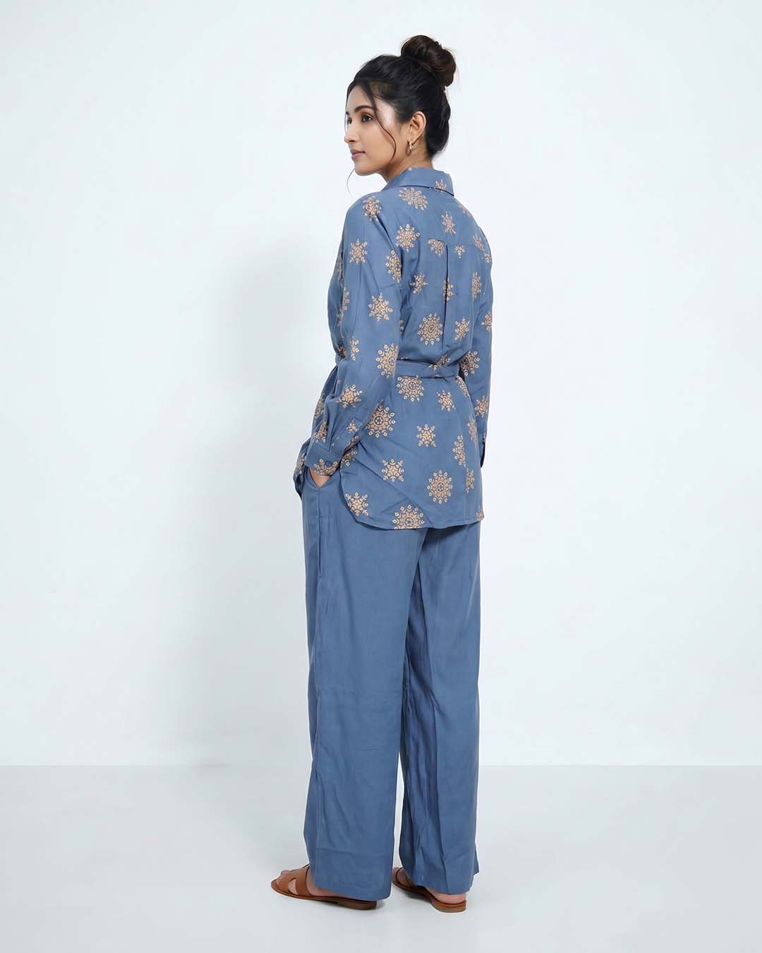 Floral Embroidered Cotton Co-ord Set
