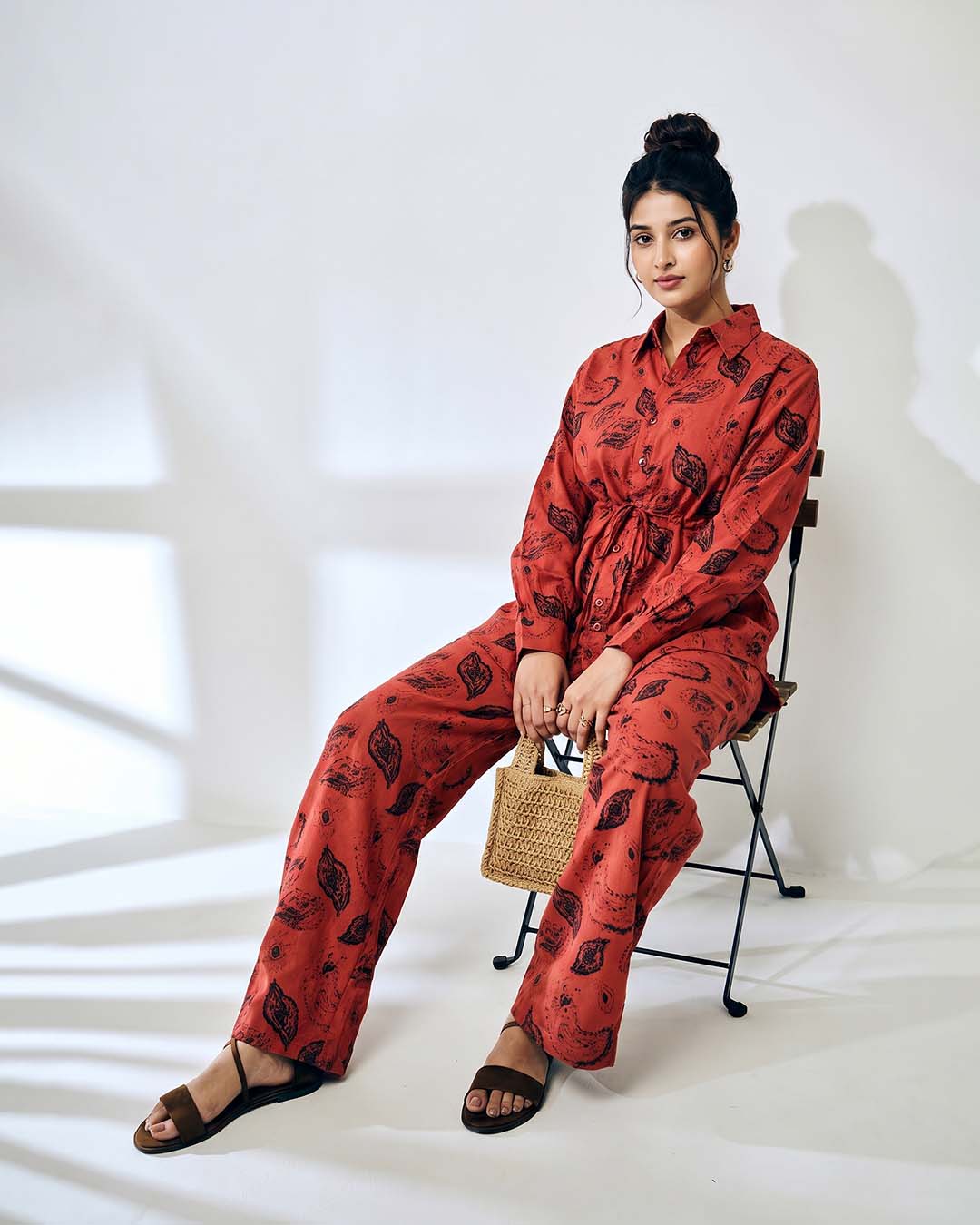 Ownle Sienna Leaf Statement Set