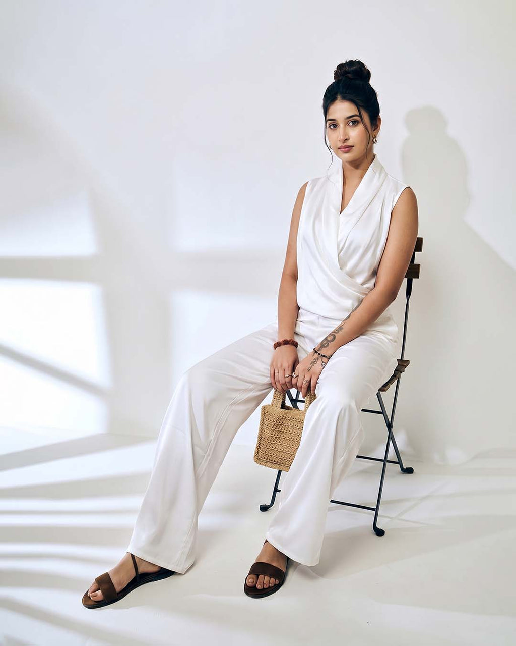 Wrap Top Relaxed Fit Co-ord Set