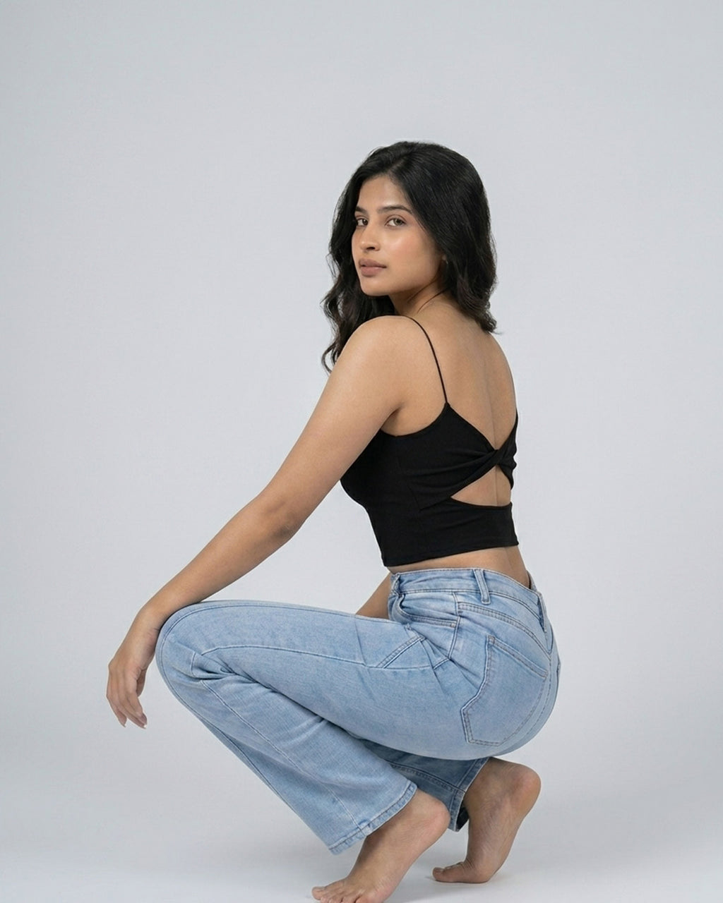 Élise Noire Open-Back Cami