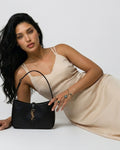 Serena Open Back Satin Dress