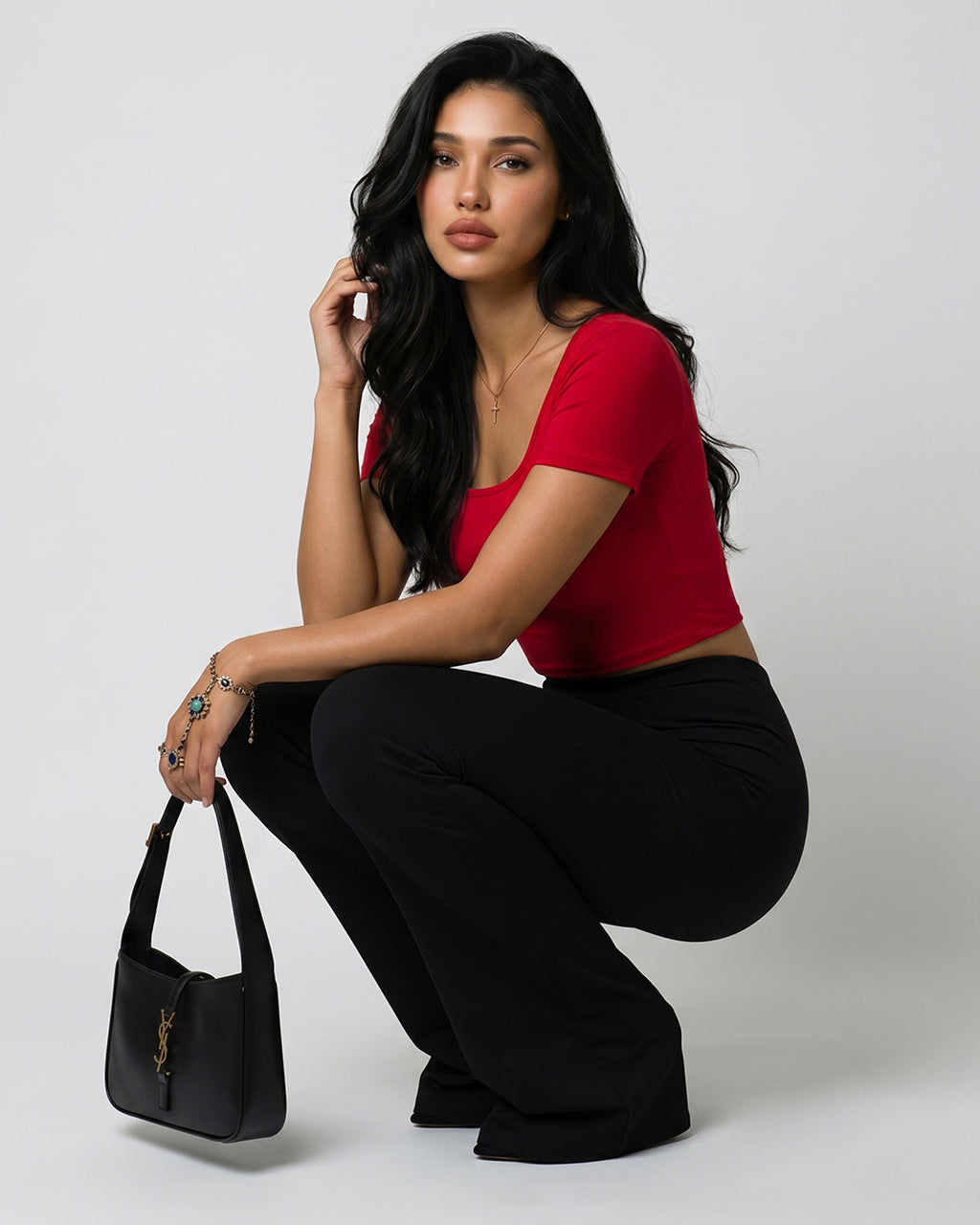 Rouge Étoile Cross-Back Top