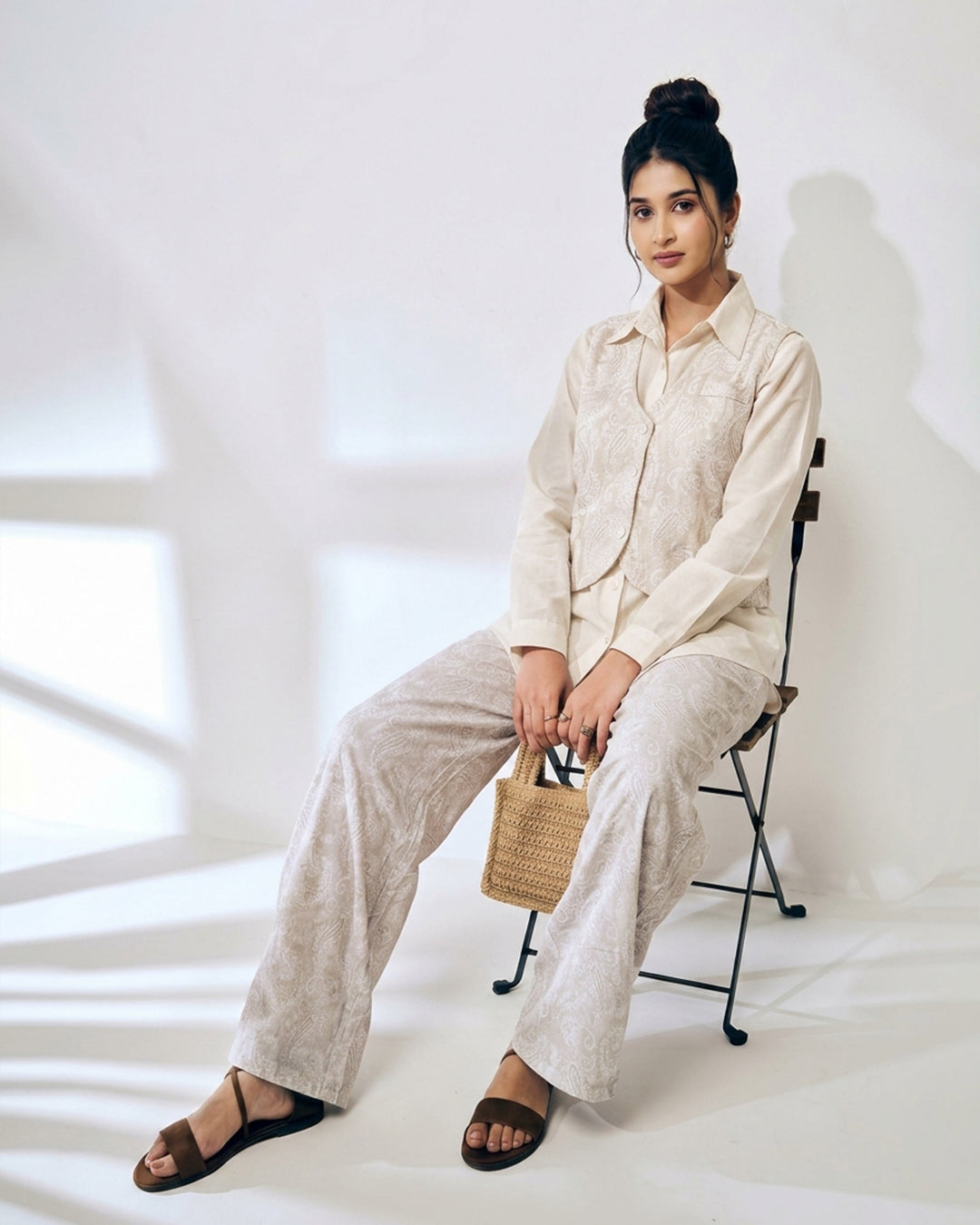 Vintage Inspired Ivory Co-Ord Set