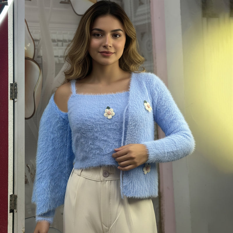 Cardigan Sweater Set- Two Piece