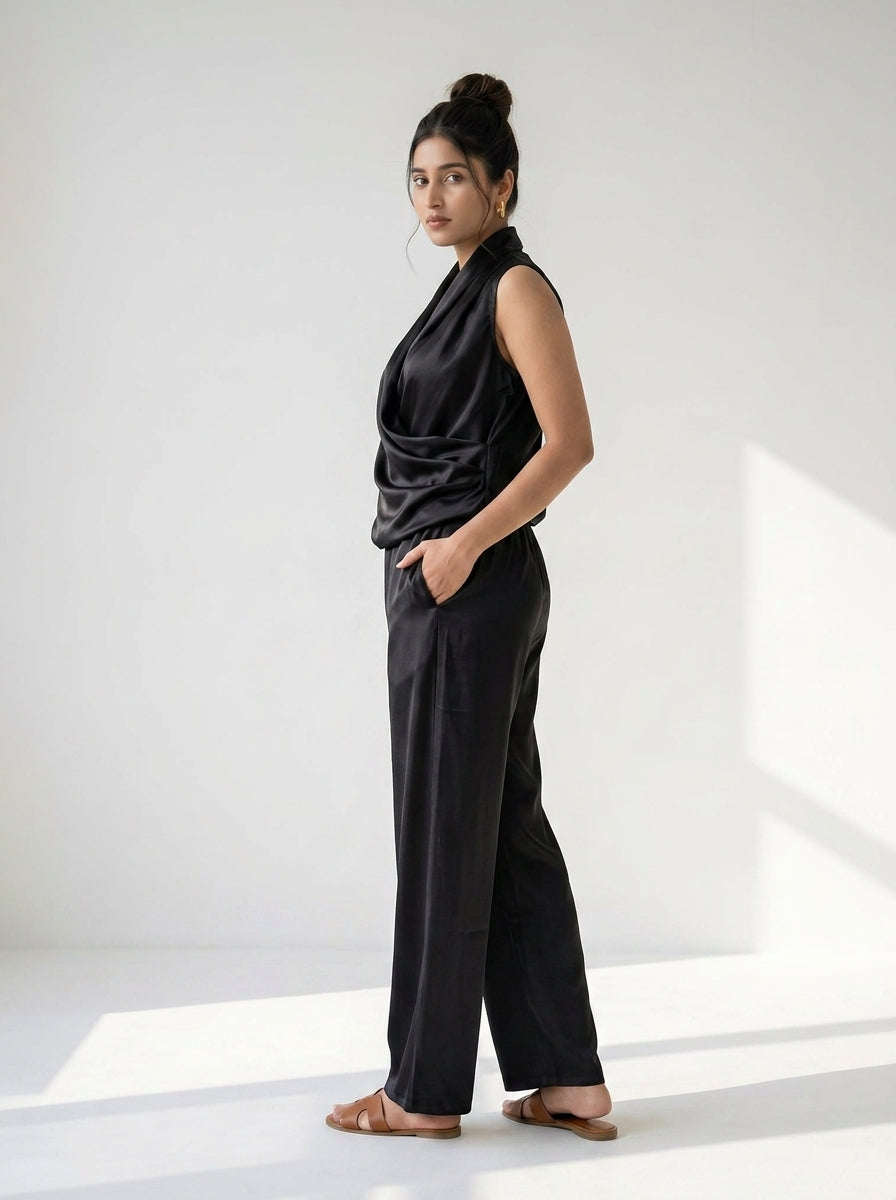 Wrap Top Relaxed Fit Co-ord Set