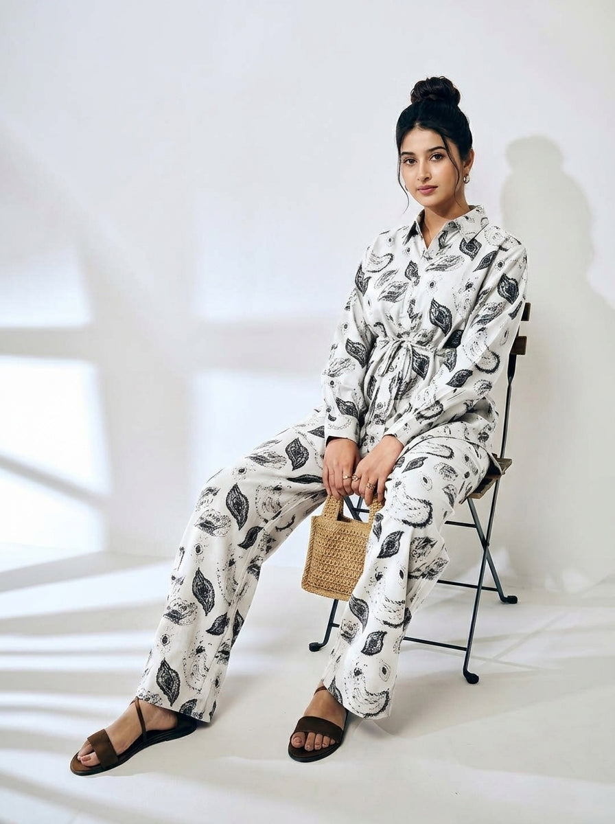 Ownle Sienna Leaf Statement Set