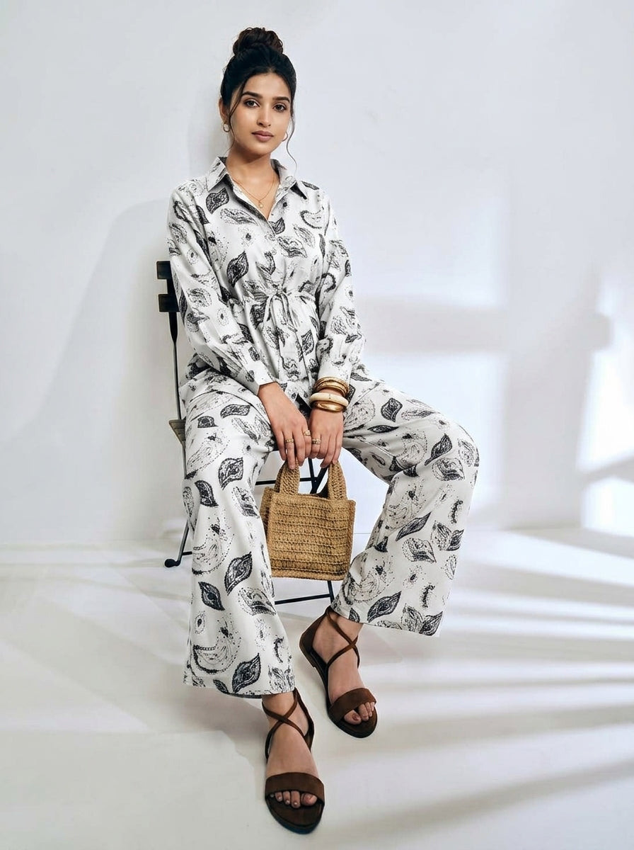 Ownle Sienna Leaf Statement Set