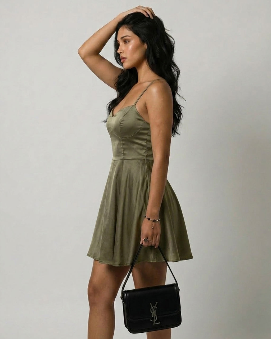 Celeste Open Back Skater Dress