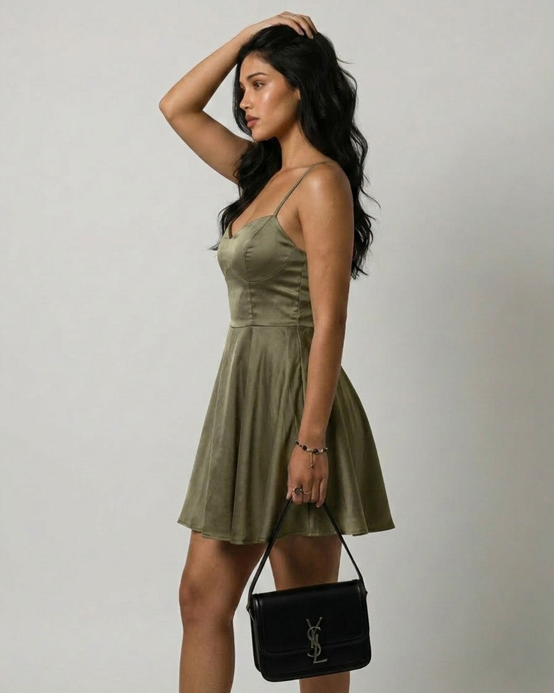Celeste Open Back Skater Dress