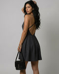 Celeste Open Back Skater Dress